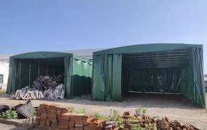 Дешевый большой передвижной складываемый тент для гаража, складное складское хранение, парковочный навес, палатка - Product Image 2