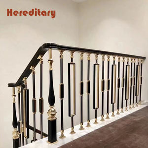 Balaustrada y barandillas de escalera de aluminio para interiores decorativas simples barandillas de latón barandillas de escalera - Product Image 4