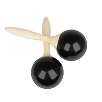 Pair of Percussion Maracas Shakers Rattles Sand Hammer Percussion Musical Instrument for Music Party Game