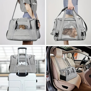 Pet Carrier Bag Hot Sale High Quality Durable Oxford Breathable Airline Approved <b>Cat</b> Bag Pet Cages Carrier for Travel - Product Image 3