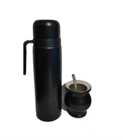 Ensemble de tasses bombilla en acier inoxydable, avec paille à cuillère, livraison gratuite, 180ml