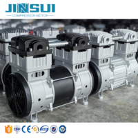 Pompa Vakum Piston Tanpa Minyak 1500W Rendah Kebisingan Tekanan Tinggi Mini Pompa Udara 220V AC Mini Kompresor Udara Listrik