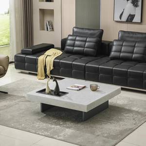 Mesa de Centro de Mármol Cuadrada, Moderna y Minimalista, Diseño Flotante de Alta Gama para Sala de Estar - Product Image 5