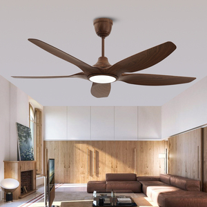 Hiện Đại 5-Cánh Quạt Trần 52 Inch ABS Lưỡi Cho Ngoài Trời Khách Sạn Phòng Khách Phong Cách Hộp Cài Đặt LED Ánh Sáng - Product Image 3