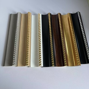 Nouvelle Arrivée Moulures de <span class=keywords><strong>Cadre</strong></span> Photo <span class=keywords><strong>Doré</strong></span> Clair 60mm, Moulures de <span class=keywords><strong>Cadre</strong></span> Miroir en PS Blanc Argenté - Product Image 1