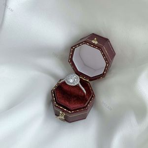 Dylam Eternity Popular <b>Circle</b> 1 Carat Round Zircon Stone Engagement Silver <b>Ring</b> Sterling Silver Round Diamond <b>Rings</b> - Product Image 4