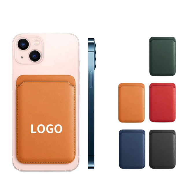 New Strong Magnetic PU Wallet Phone Case with ID Card Holder Custom Logo Shockproof Business Design for iPhone 17/15/14 Pro Max