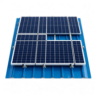 Supports de panneaux solaires en alliage d'aluminium personnalisables YUJI JF-03, structure de montage réglable, surface anodisée, systèmes solaires