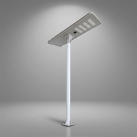 Farola Solar Integrada LED de 250W, IP65 Impermeable, con Sensor de Movimiento para Carreteras y Estacionamientos