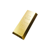 Boîte cadeau de luxe en forme de lingot d'or avec estampage à chaud pour chocolats, bonbons et emballages alimentaires de luxe