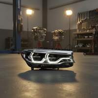 Phares LED de style iconique avancé pour BMW Série 5 G30 G38 2018-2020, kit de mise à niveau avec DRL Spoon et clignotants séquentiels