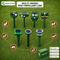 Répulsif Solaire Ultrasonique Intelligent pour Animaux d'Extérieur, Étanche, pour Jardin et Cour
