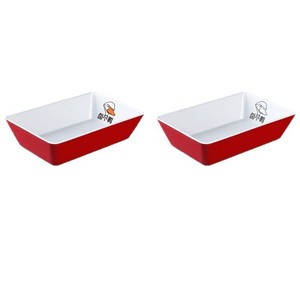 Plateau de service rectangulaire en mélamine, couleur unie, pour présentation alimentaire commerciale, pour hôtels et restaurants - Product Image 5