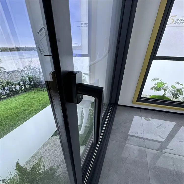 High Security Windproof Aluminum Double Glazed Tempered Glass Windows Sliding Windows