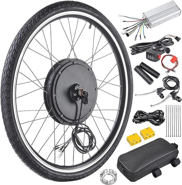 Electric Bike Conversion Kit 48V 1000W 26" Front/Rear Wheel Powerful Motor E-Bike Conversion Kit