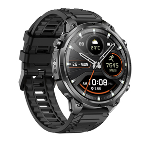 นาฬิกาสมาร์ทวอทช์กีฬา SANVNET MK100 GPS รุ่นปี 2026 หน้าจอ 1.7 นิ้ว IP68 วัดอัตราการเต้นของหัวใจ พร้อมฟังก์ชั่นติดตามการออกกำลังกาย  พร้อมเข็มทิศ  รองรับการโทรผ่านบลูทูธ นาฬิกาสมาร์ทวอทช์สำหรับกิจกรรมกลางแจ้งสำหรับผู้ชาย - Product Image 3
