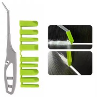Ensemble d'outils de finition en silicone plastique professionnel pour l'industrie et le bricolage, 10 en 1, kit d'outils spatule JUXIN OEM ODM