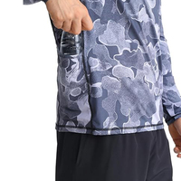 Vente en gros de sweat-shirts de pêche camouflage pour hommes, antibactériens, à séchage rapide, UPF 50, manches longues, protection solaire, chemise de performance pour l'extérieur