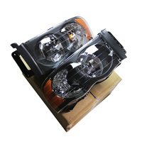 Neu 2002-2005 für Dodge RAM 2002-2005 Autoteil Halbmontage mit 6000K Schwarz-Amber Scheinwerfer H11 Form Zustand Neu