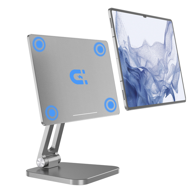 Ergonomic Foldable Portable Adjustable Magnetic Tablet Holder Stand for Samsung S7 S7+S8 S8+