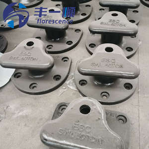 Borne d'amarrage marine robuste en acier moulé/fer moulé 10-200T, résistante à la corrosion, certifiée ISO, type « Tee Horn Cleat Kidney », à vendre - Product Image 3