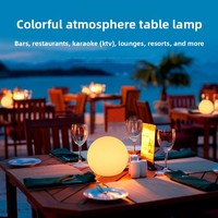 Lampe lunaire rechargeable au design minimaliste moderne avec télécommande, veilleuse pour chambre à coucher, lampe de chevet, ambiance cosy, salon, LED