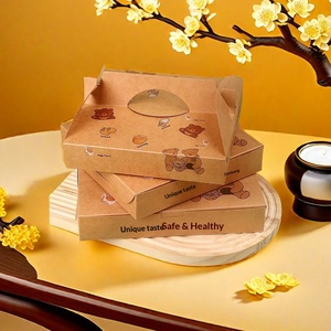 Cajas de <span class=keywords><strong>Pizza</strong></span> Desechables de Papel Kraft de 6 y 8 Pulgadas con Asa para Llevar - Product Image 3