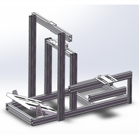 Siège de simulation de course en aluminium Motion 4080 avec support d'écran intégré, siège de jeu pour simulateur de conduite, cockpit de simulateur de course DIY