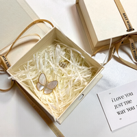 Caja de Regalo Rígida Personalizada OEM en Forma de Libro para Joyería, Pulseras, Collares, Anillos, Relojes, con Cinta y Logotipo Impreso
