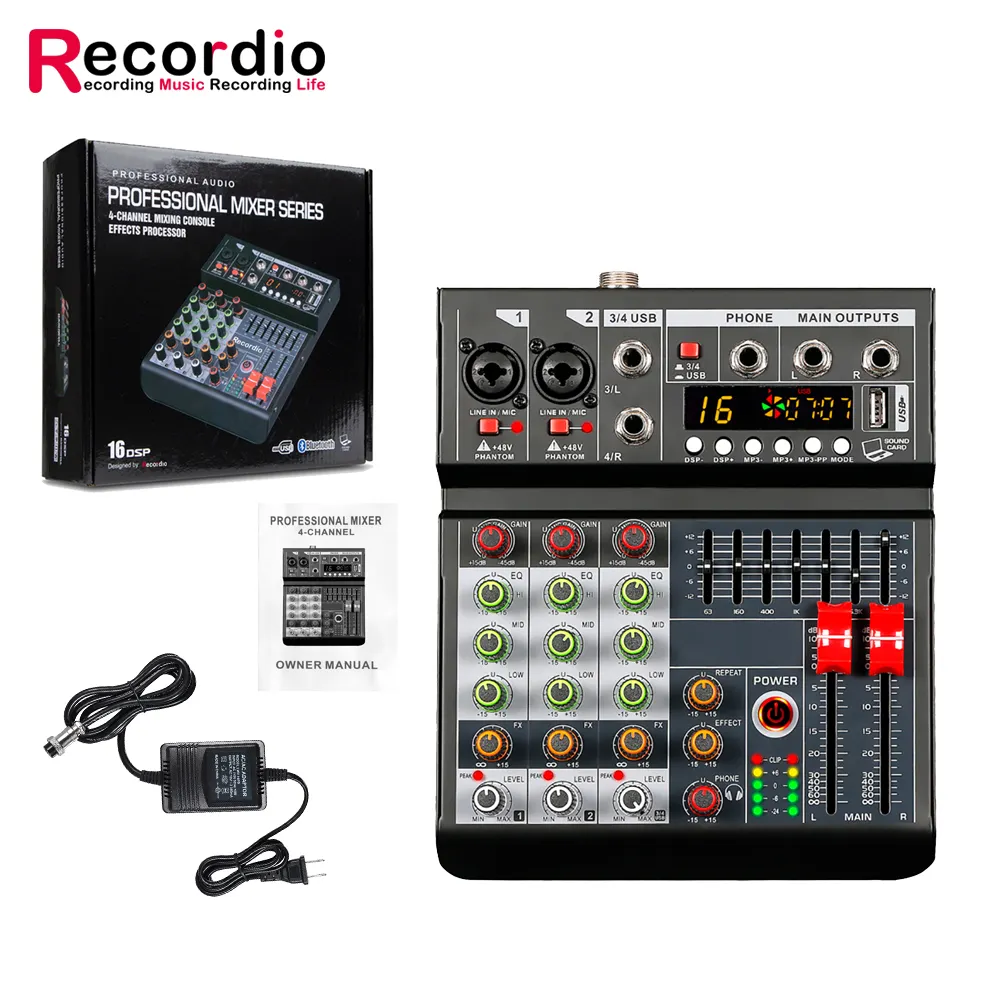 GAX-F7 Mixer Konsol Audio Digital, Mixer Konsol Audio Digital Profesional dengan Kualitas Tinggi