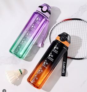 Large-capacity Transparent Plastic <b>Straw</b> Water <b>Cup</b>, Portable Sports Water Bottle for Summer, Shockproof - Product Image 2