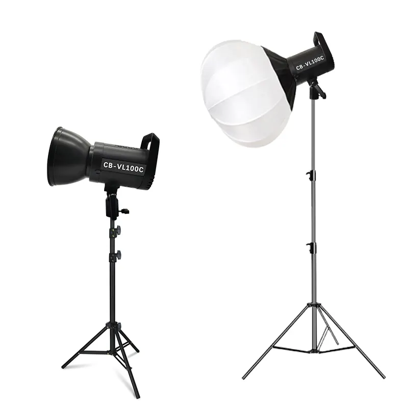 Bi-Color LED Video Light 100W Photography Lighting with Bowens Mount Lantern Softbox Video Lighting Kit for YouTube