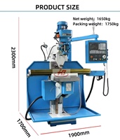 Nouvelle fraiseuse à tourelle à alimentation automatique verticale et horizontale à double usage 3 axes robuste XK6330 avec commande CNC GSK simple