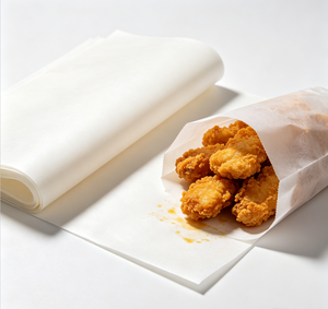 Wholesale white & Brown Kraft Greaseproof <b>Paper</b> Roll 40gsm 45gsm Food <b>Wrapping</b> <b>Paper</b> for Sandwich Burger Packaging - Product Image 6