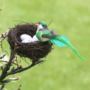 Différentes tailles d'herbe naturelle vigne rotin canari nids de perroquet nids à couver pour oiseaux pinson - Product Image 6