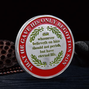 <span class=keywords><strong>Medalla</strong></span> Religiosa 3D Personalizada con Forma de Corazón, Cruz Cristiana de Jesús, Chapada en Oro, Regalo Conmemorativo para Bautizo o Boda - Product Image 5