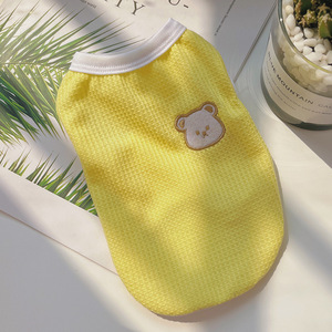 <b>Cute</b> <b>Bear</b> Embroidered Cartoon Vest For Dogs And Cats Acrylic Fiber Three Colors Pet Clothes - Product Image 3