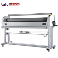 Machine à laminer à froid manuelle LeFu1700-B7 1630 mm, emballage en bois, film plastique vinyle, moteur, laminateur à froid, nouveau 110V/220V