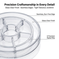 Bobine de filament en plastique transparent personnalisée, bobine vide, moulage par injection transparent, fabricant OEM ODM, boîte d'emballage