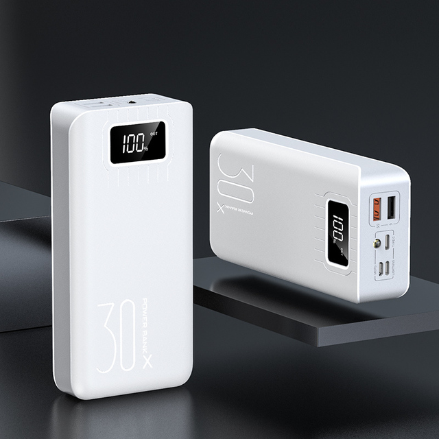 High Capacity External Battery Portable Charger 10000mah Power Bank 20000mah 30000mah Mobile Phone 30000mah Power Bank