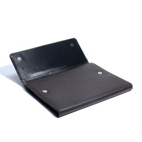 Portable en cuir PU pliable dossier porte-documents pour hommes et femmes décontracté Chic Document sac pour cahier manuels stockage