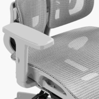 Chaise ergonomique en maille avec repose-pieds rétractable, réglable en hauteur, maille hautement élastique pour salle de conférence, haute qualité