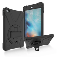 Casing Tablet Silikon Tahan Guncangan, Sarung Tablet Plastik Rotasi 360 untuk Ipad Mini 4/5