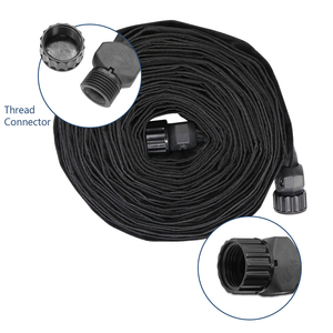 Tuyau d'arrosage plat de 25 à 200 pieds raccordable Tuyau d'irrigation goutte à goutte cohérent de 1/2 "Tuyau d'arrosage à double couche robuste - Product Image 4