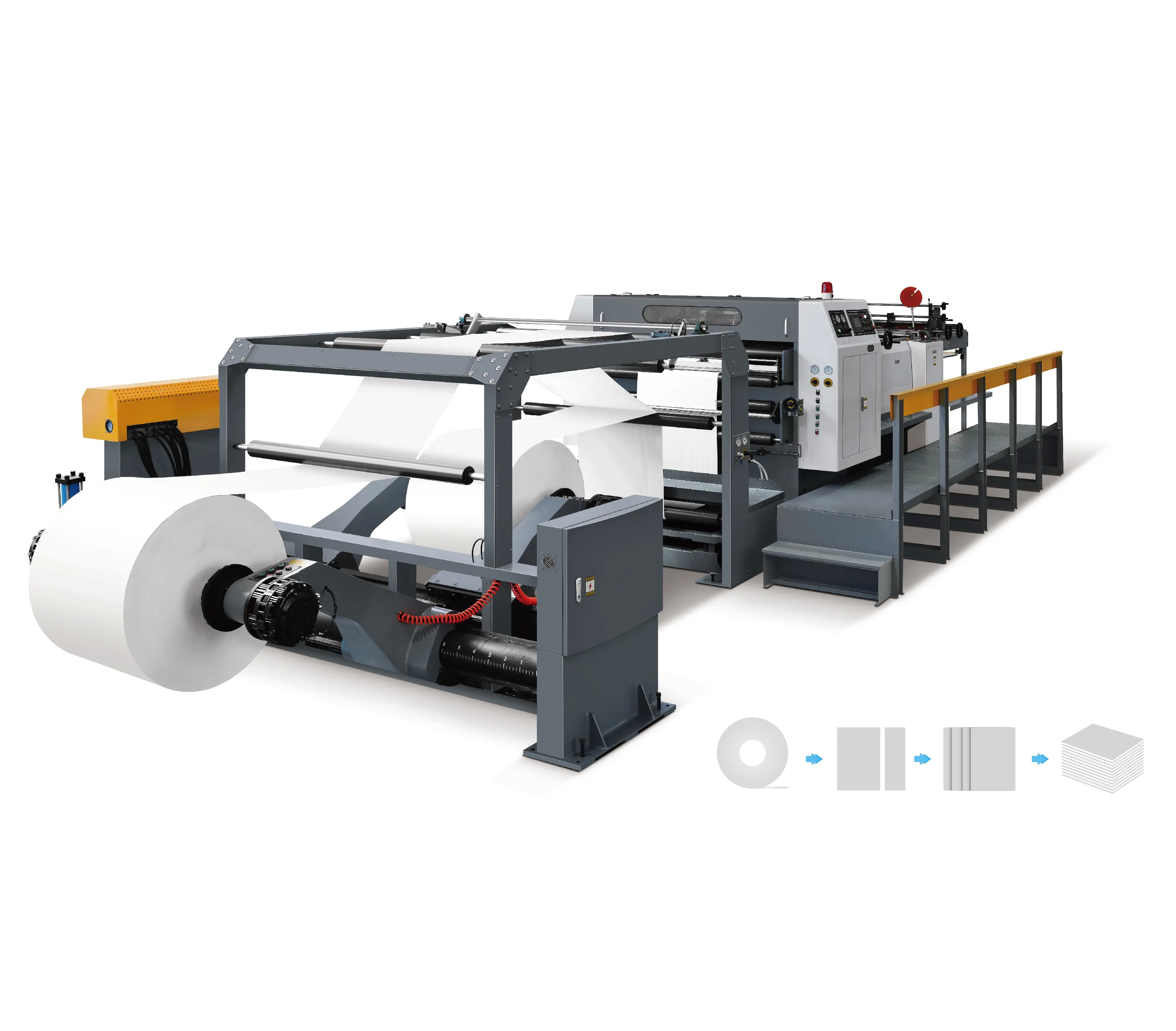 Automatic Industrial Paper Roll High Speed Sheet Cutter Machine, paper sheet cutting machine