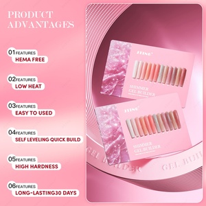 JTING Gel Constructor de Uñas con Brillo, Diseño Libre, 12 Colores, Gel Constructor para Uñas, Esmalte de Uñas con Brillo, TPO Hema Free, Gel para Arte de Uñas - Product Image 2