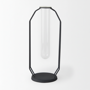 La escultura de Metal de diseño atractivo se puede utilizar como florero, escultura de Metal hecha a mano para la decoración de la Mesa del Hotel del hogar con vidrio - Product Image 1