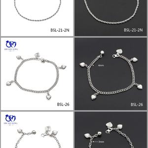 JXX BSL-27 Luxury <b>Silver</b> Plated Stainless Steel <b>Bracelet</b> Brand New Dropshipping Fashion <b>Charm</b> for Women 925 Jewelry Chain - Product Image 2