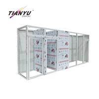 Stands d'exposition de luxe TIANYU, stand LED pour salon professionnel, stand pour t-shirts, présentoir rotatif pour salon commercial