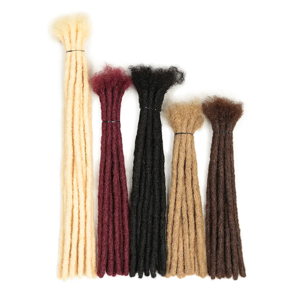 Human Dreadlocks Hair Extensions Handmade Soft Faux Locs Crochet Braid For African Men Women And Kids Heymidea